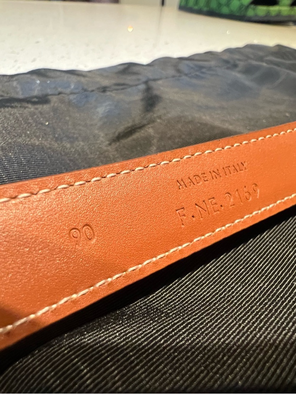 Celine brown leather belt - Picture 6 of 7